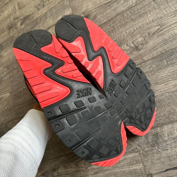 Cooked Vintage 2010 Nike Airmax 90 Grey Red Infrared - Picture 7 of 8